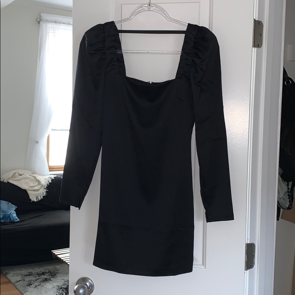 Danielle Bernstein Puff Sleeve Mini Dress